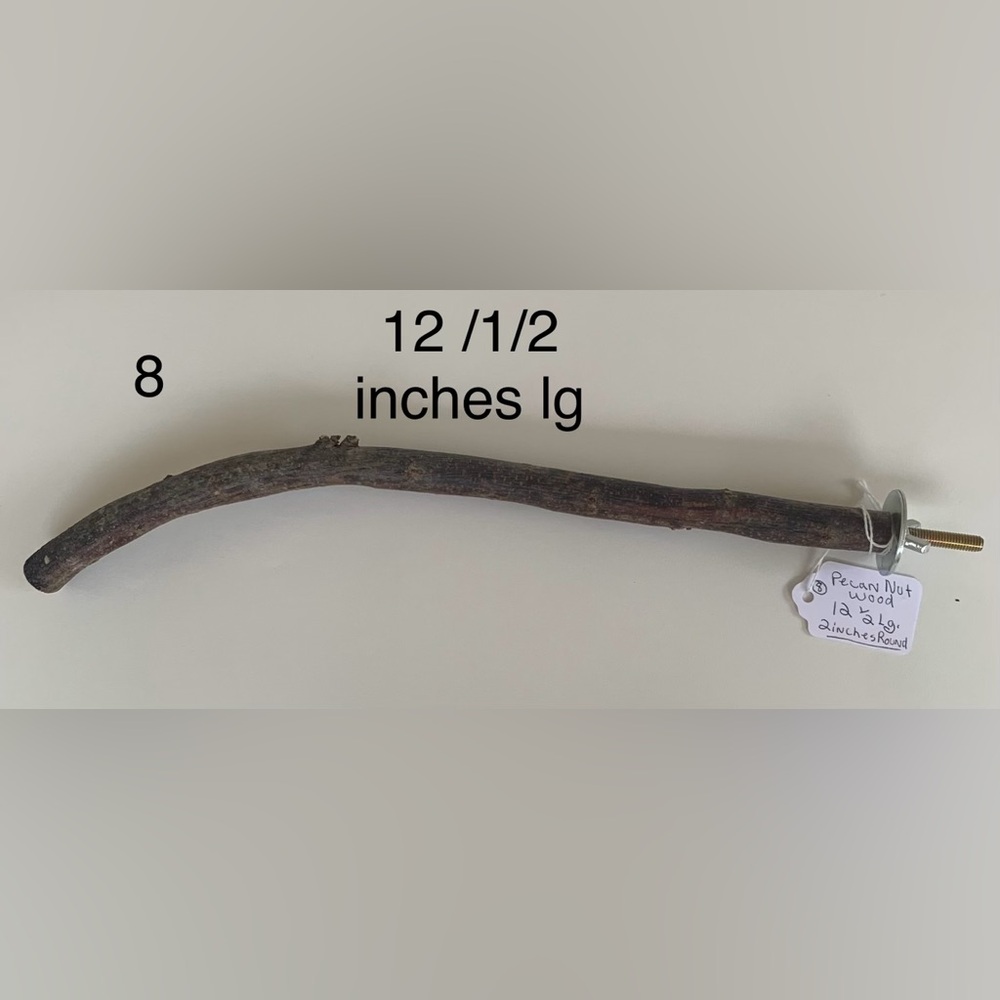 Pecan wood Parrot perch
